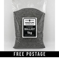 O Gauge Real Stone Ballast &ndash; Model Railway Track Scenic Gravel - 1KG