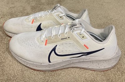 Nike Air Zoom Pegasus 40 White Obsidian Navy Blue Red Brown DV3853-100 Men's 13