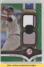 2018 Topps Tribute Single Subject Dual Relics Green 25/99 Luis Severino READ 6fs