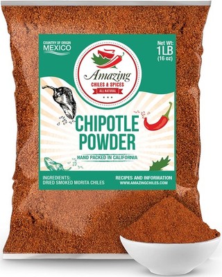 Chipotle Chili Powder Seasoning 1 LB (16oz)   Natural and Premium. Great For ...