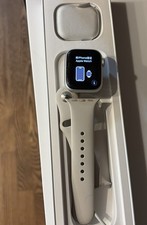 Apple Watch Series 7 41MM Silver Aluminum Case Starlight Sport Band See Descrip 