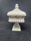 Westmorland Milk Glass Wedding Compote Hand Painted  8-1/2 “1 — photo 1