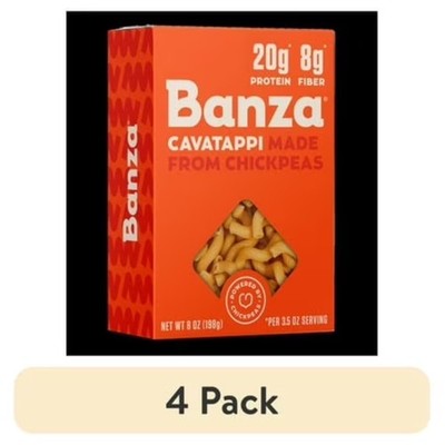 Gluten Free Chickpea Cavatappi Pasta High Protein Lower Carb Noodles 4 Pack 8oz