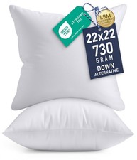 Utopia Bedding 22x22 Pillow Inserts, Set of 2...