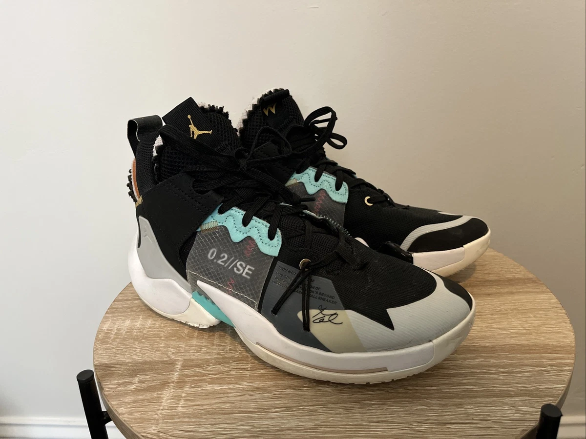 %Size 15 Nike Jordan Why Not Zer0.2 SE Black White Gray Men Sneakers AJ13 Amazon.com | Nike Men main image 2