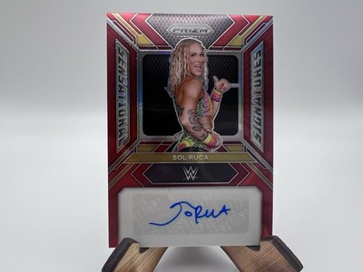 2024 WWE Panini Prizm Sol Ruca Sensational Signatures Red /99 Auto NXT PLZ READ