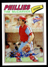 Tim McCarver 2004 Topps Fan Favorite Refractor /299 autographed custom-made card