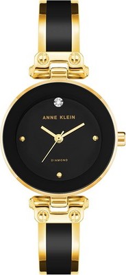 Anne Klein Women's Genuine Diamond Dial Bangle Watch Japanisches Quarzwerk # NEU