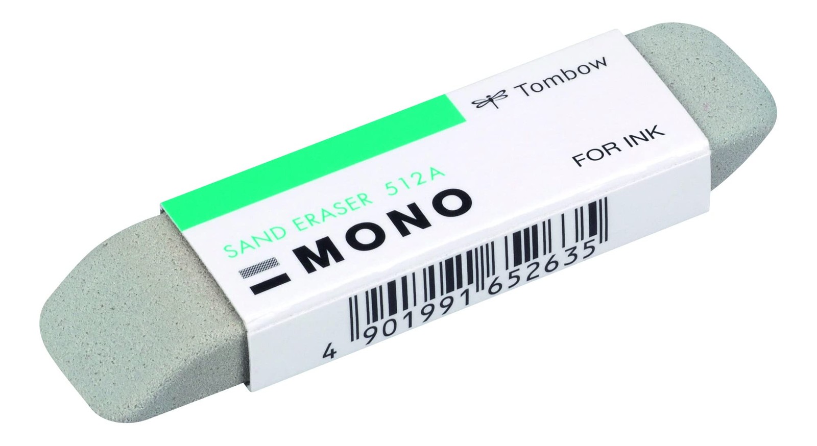 Tombow 57304 MONO Sand Eraser, Silica Eraser Designed to Rem