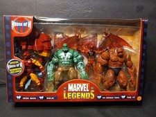 MARVEL LEGENDS HOUSE OF M IRON MAN HULK INHUMAN TORCH THE IT TOY BIZ 2006 MIB