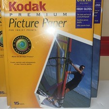 Lot of 6 Vintage Kodak Premium Picture Paper 8.5x11 High Gloss Sealed