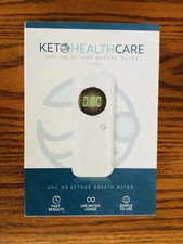 Ketone Breath Meter Analyzer Portable Digital w/6 Mouthpieces  Color White New