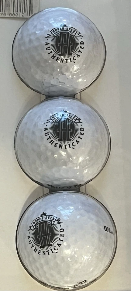 RARE 1994 UDA Collectors Choice MICHAEL JORDAN 3 Golf Balls w Replica Signatures - Image 3 of 4
