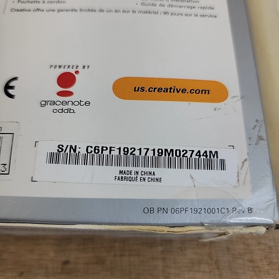 Creative Zen V 1GB Color Blanco Y Naranja - Nuevo Precintado En Caja ABIERTA Foto 3 de 4