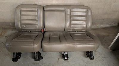 2003 HUMMER H2 REAR SECOND 2ND ROW LEFT & RIGHT SEAT LEATHER TAN OEM