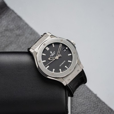 Hublot 45mm Classic Fusion 511.NX.1171.RX Titanium Matte Steel Black Automatic