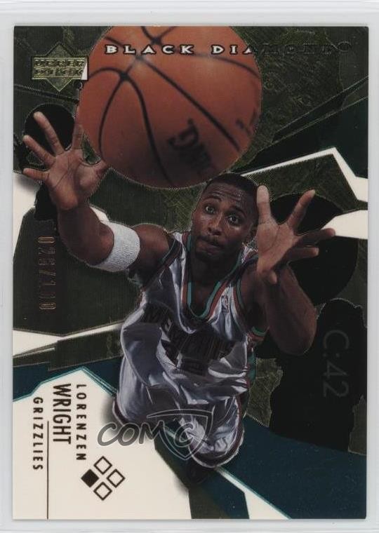 2003-04 Upper Deck Black Diamond Bronze /100 Single Lorenzen Wright #82 3c7