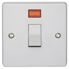 Crabtree 4015/3 Capital DP Switch with Neon Indicator  20 Amp