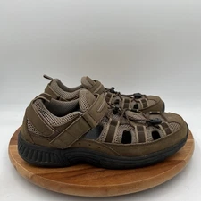 Size 10.5 Orthofeet Mens Clearwater Orthotic Fisherman Style Closed Toe Sandlas