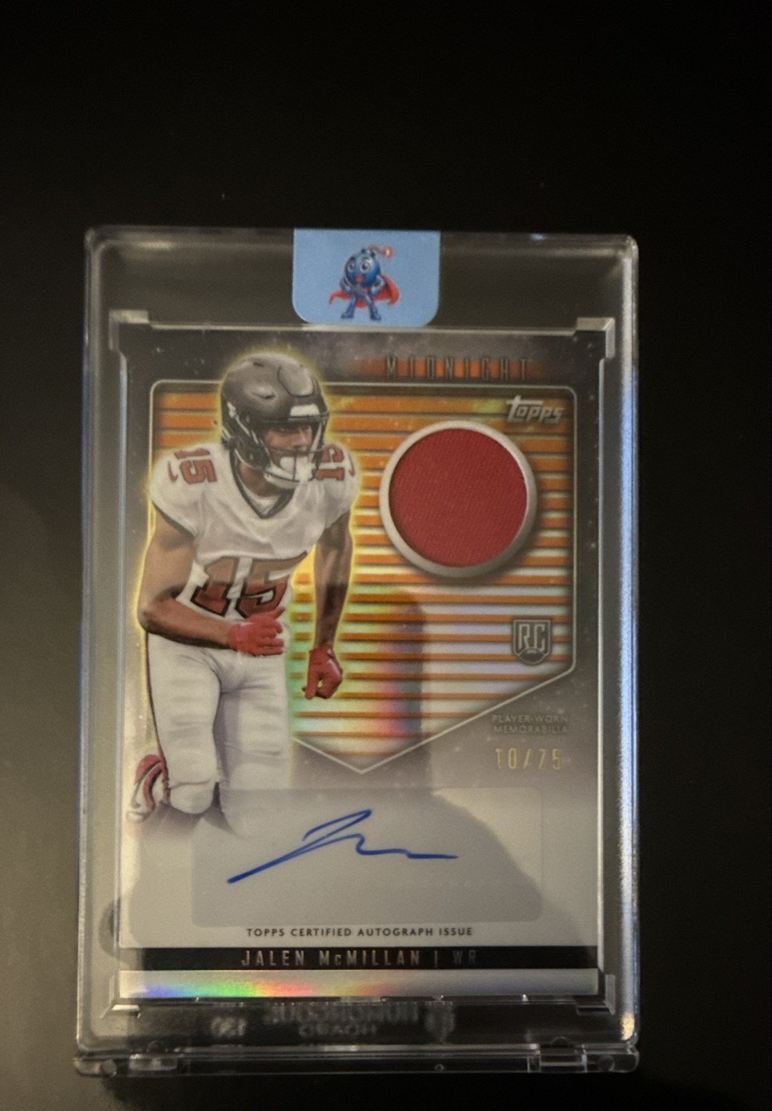 Jalen McMillan Topps Midnight Rookie Jersey Autographs #RJAJM Dusk