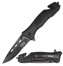 Elite Edge-4.75" Closed Aluminum Handle Tactical Rescue Spring Assist Knife