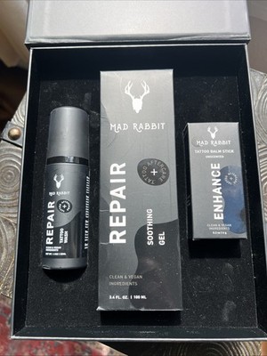 Mad Rabbit Tattoo Aftercare Kit/ Wash/ Soothing Gel/balm Stick Gift Box