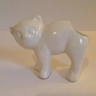 White Scaredy Cat Mc Coy Succulent Cactus Planter