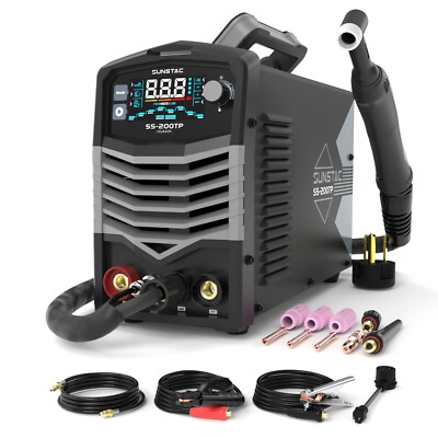 Sunstac TIG Welder with Pulse 3 in 1 200A 110V/220V DC TIG/Pulse TIG/Stick