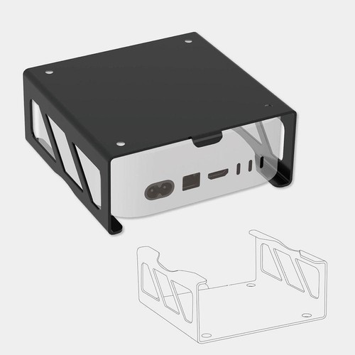 For MACMINI M4 Metal Host Bracke Storage Stand For Hanging Monitor S3Z2 - Afbeelding 8 van 8