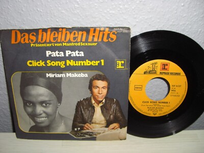 7''/ DAS BLEIBEN HITS - MANFRED SEXAUER / MIRIAM MAKEBA ( PATA PATA) Vinyl 1972