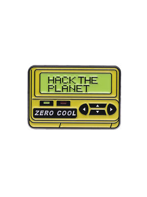 Hackers - Hack The Planet Enamel Lapel Pin Metal Badge GamePad Brooch
