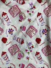 Cute Cheerful Raspberry Strawberry Blueberry Print Knit Fabric--1 Yard 52" Wide