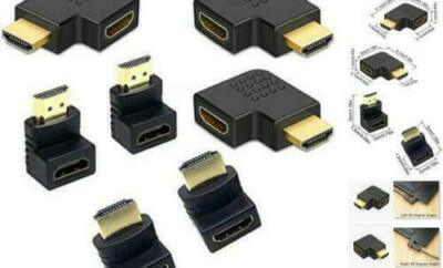 4K HDMI Adapter 90 degree Right Angle Male to Female Type Port up Angled adaptor