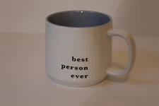 Threshold Stoneware "best person ever" 16 oz Coffee Mug