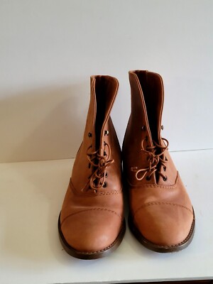 1937 Footwear Men\'s Genuine Leather Shoes Size 8.5 boot laceup brown Amazon.com | Georgia Boot Farm and Ranch Lacer Work Boot  main image 4