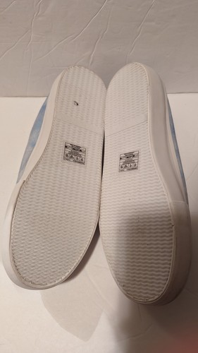 Billabong Fashion Sneakers Women Size 8 Blue Cloud Fabric Rubber White Tips - Picture 9 of 10