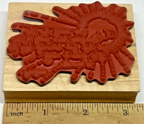 Embossing Arts Beauty If The Sunbeam God Gives To Us Religious Rubber Stamp - Picture 2 of 4