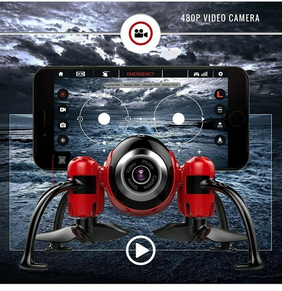 Kolibri Torpedo Mini RC Drone para Niños Principiantes, Mejor Drone Pequeño con 480P