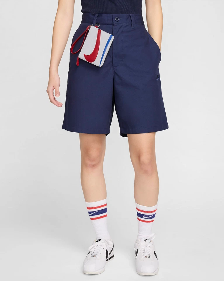 Nike Icon Cortez Muñequera Cremallera Bolsillo Cartera Blanco Rojo N1009739-175 Foto 4 de 4