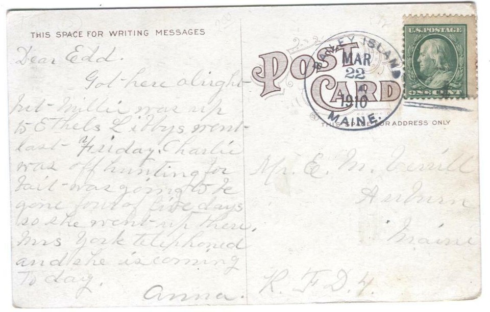 Postcard Gypsy Camp Switzerland Road Lewiston Maine ME eBay