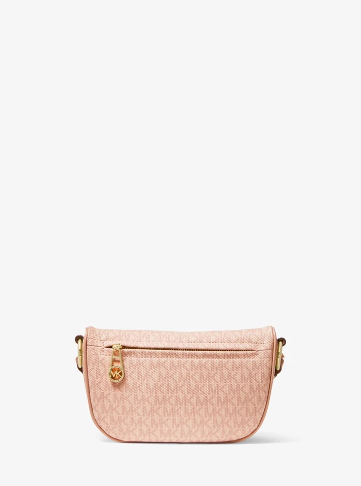 ❤️NUEVO CON ETIQUETAS MICHAEL KORS Slater Extra-Pequeño Logo Sling Pack Rosa Foto 4 de 4