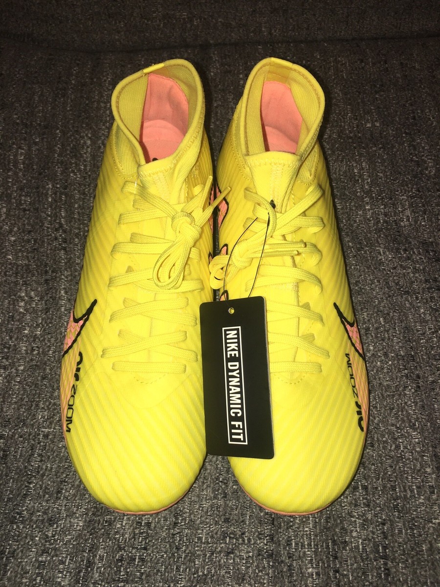 Nike Zoom Superfly 9 Academy FG MG Yellow Strike Glow Mens Size