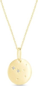 Authentic Constellation Horoscope Astrology Sign Cancer CZ Pendant 18" Necklace Silver