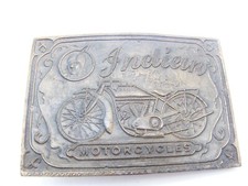 Vintage Indian Motorcycles Brass Belt Buckle