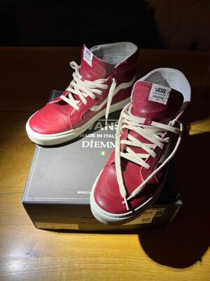 Size 11 - VANS Vault Hi LX x Diemme Montebelluna Red | eBay