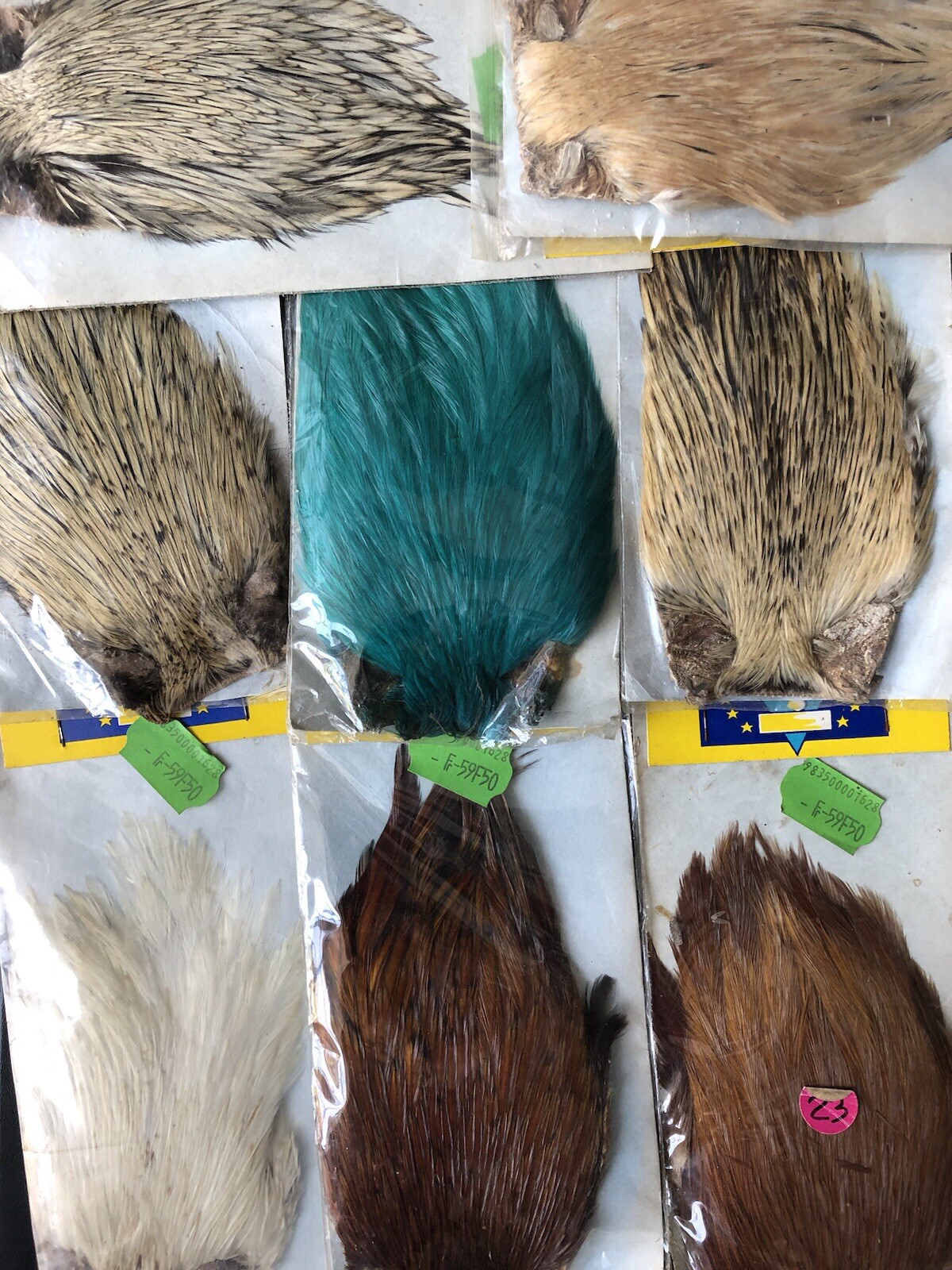 Plumes de pêche vintage naturelles pour montage de leurre et mouche de traîne