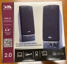 Cyber Acoustics CA-2014 2.0 Speaker System  - Black NEW