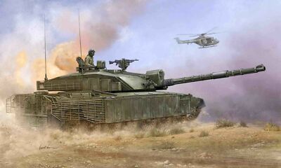 Trumpeter 01522 - 1:35 British Challenger2 with Anti-Heat Fence - Neu