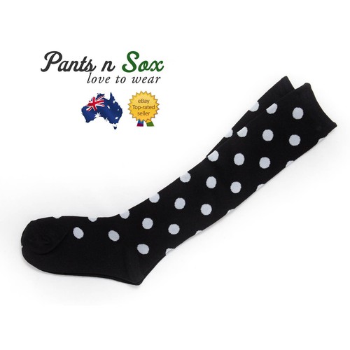 Premium Cotton Stripe Womens Knee High Socks Kids Party Costume Rainbow Socks - Picture 10 of 11