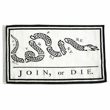 3x5FT Join or Die Flag Revolutionary War Ben Franklin Historic History Colonies